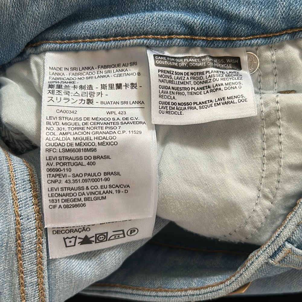 Levi’s Womens 711 Skinny Jean - Size 27 - Picture 4 of 5